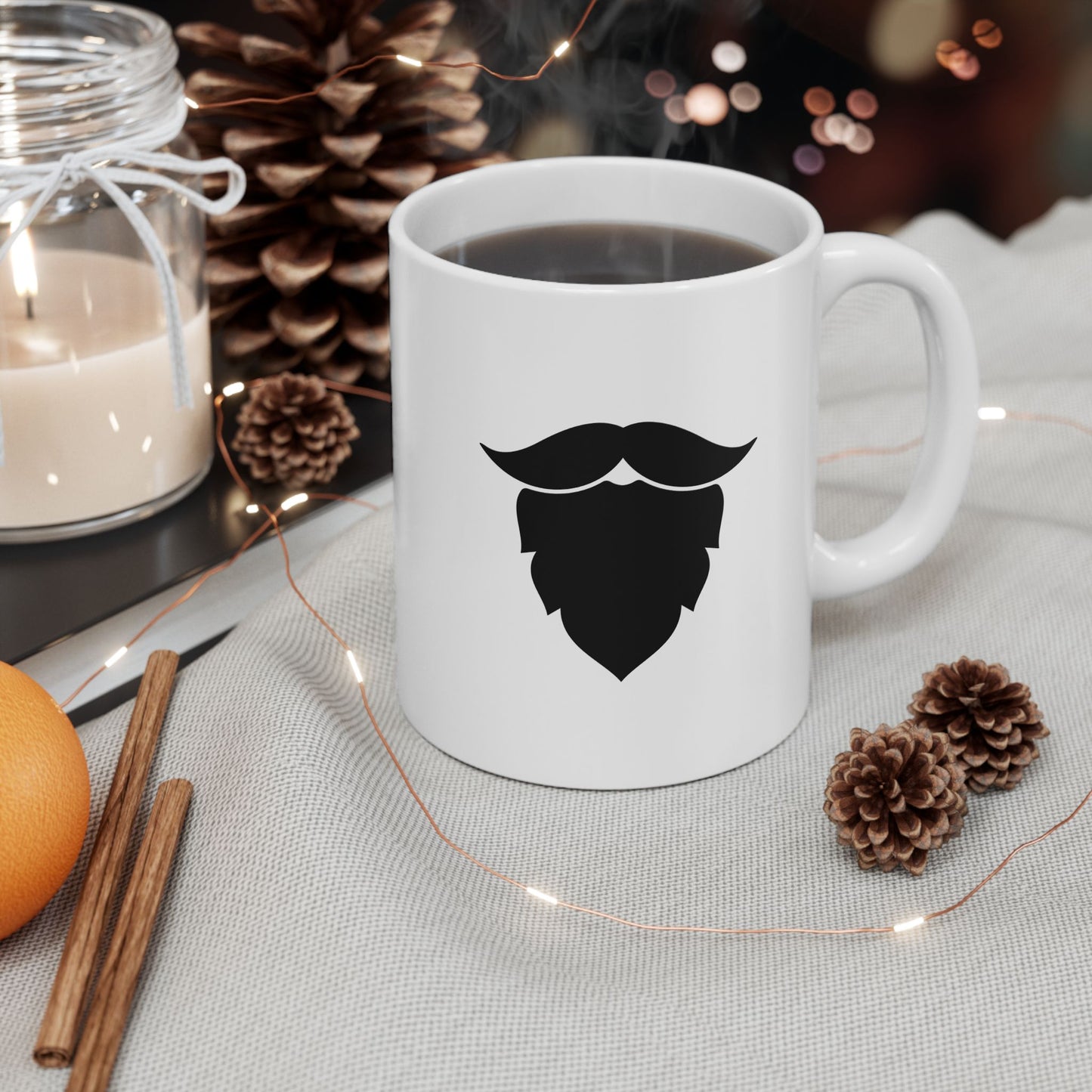 No Beard No Opinion Ceramic Mug, Funny Coffee Cup, Gift for Him***