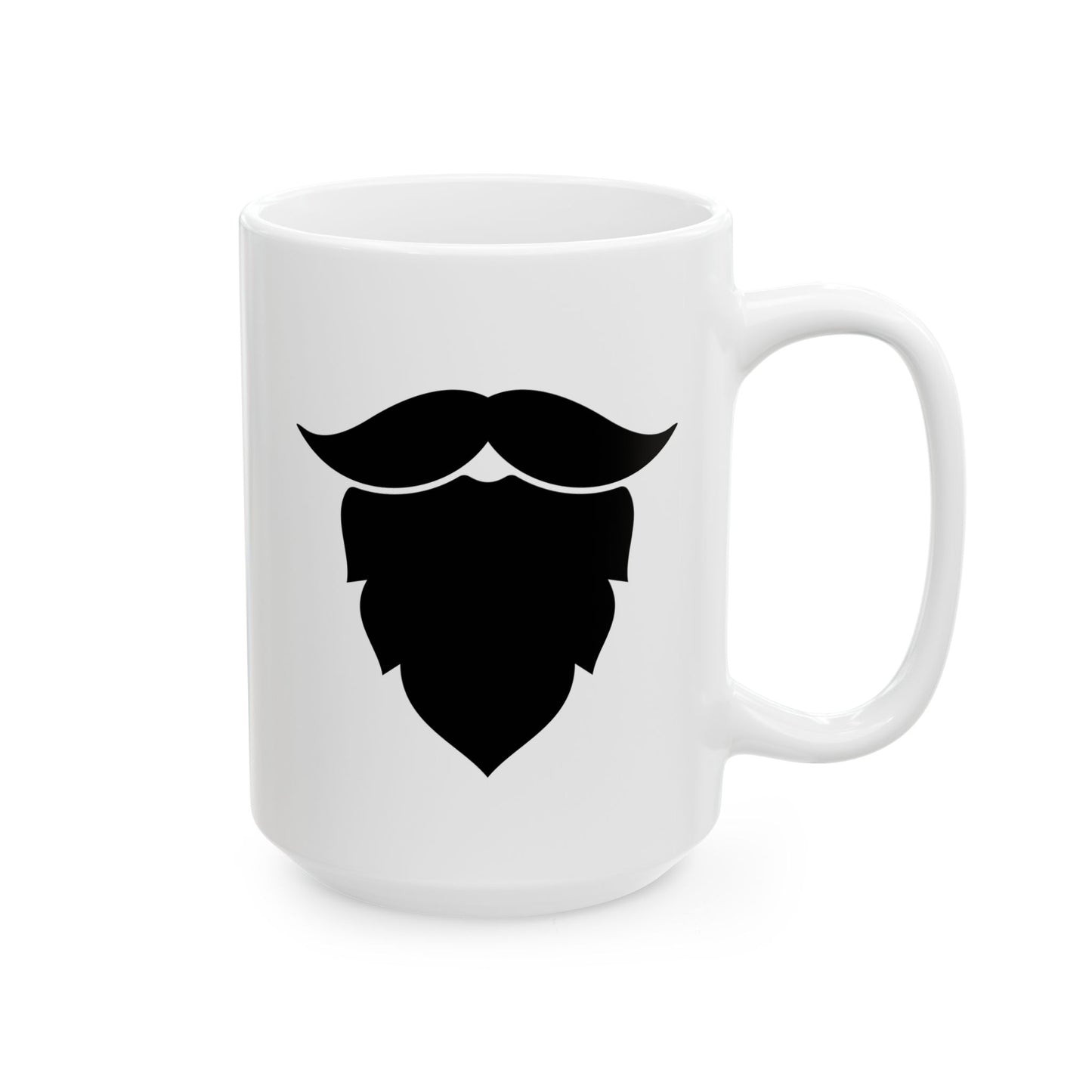 Bearded Man with a Plan Ceramic Coffee Mug - Funny Gift for Men, Coffee Lover,