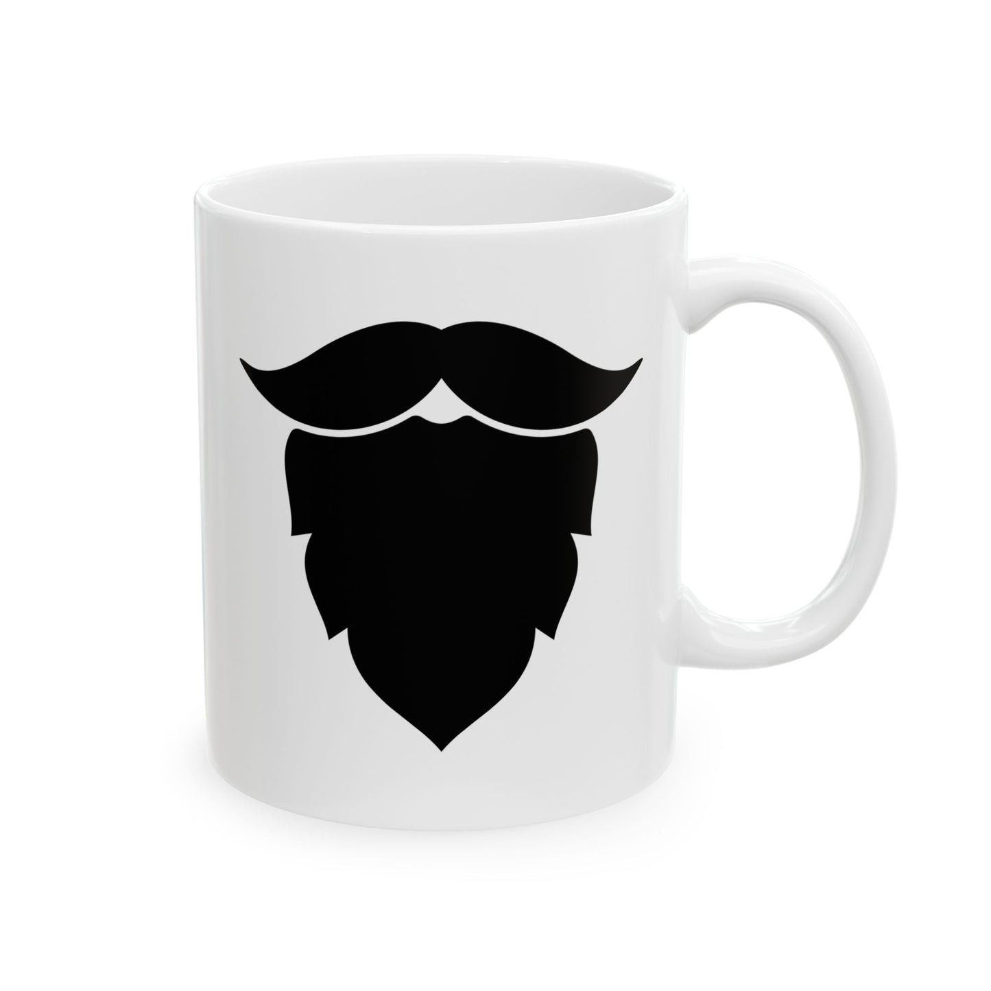 Bearded Man with a Plan Ceramic Coffee Mug - Funny Gift for Men, Coffee Lover,